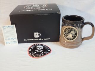 Death Wish Coffee Mug Deneen Pottery 2018 Halloween The Nevermore Mug 4405/5000