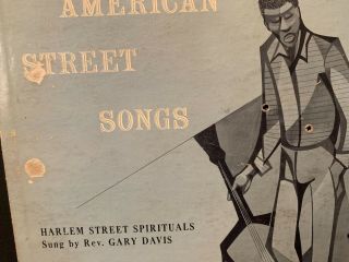 Rev GARY DAVIS & PINK ANDERSON American Street Songs 1956 Riverside RLP 12 - 611 3