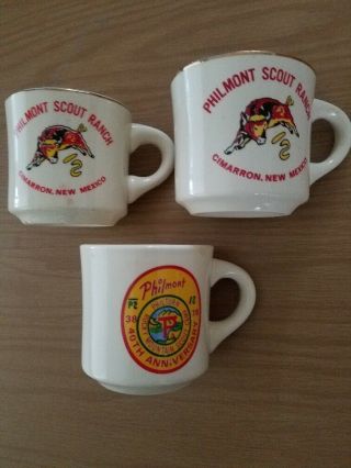 Philmont Boy Scout Ranch Mugs Vintage Bsa Made In Usa