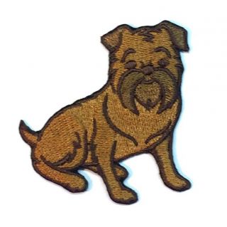 Brussels Griffon Iron On Embroidered Patch