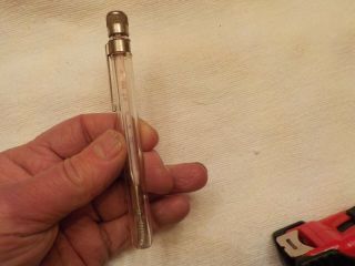 Vintage Red Flash B - D Oral Fever Thermometer In Glass Case