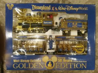 Walt Disney Railroad Golden Edition Train Set 50 Years Of Disneyland -