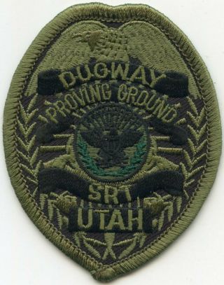 Dugway Proving Ground Utah Ut Special Response Srt Swat Military Police Patch