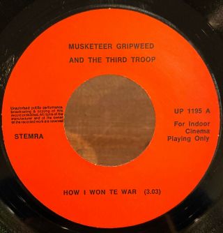 Musketeer Gripweed | John Lennon “How I Won The War” 45 | DUTCH IMPORT | Beatles 3