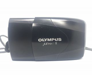 FILM - Olympus Mju II Stylus Epic Black Vintage 35mm Film Camera 2