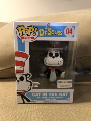 Cat In The Hat Funko Pop Books 04 Box Dr.  Seuss Barnes And Noble Exclus
