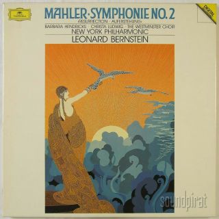 Leonard Bernstein Mahler Symphony No.  2 Dgg Digital Ed.  1 2lp Box 423395 - 1 As