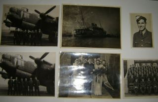 Six World War Two Photographs - 6 British Ww2 Raf Photos