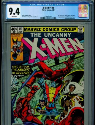 1980 Marvel Uncanny X - Men 129 1st App Emma Frost Kitty Pryde Cgc 9.  4 White Box2