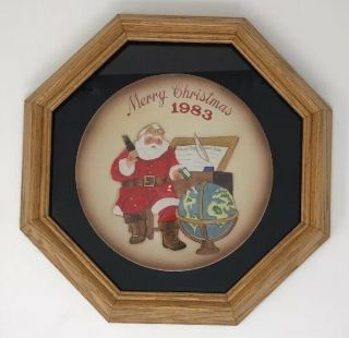 Coca Cola “merry Christmas 1983” Making A List Santa Claus Limited Edition Plate