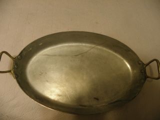 Vintage Copper 16 1/4 Inch Au Gratin Pan,  Marked & Made In France