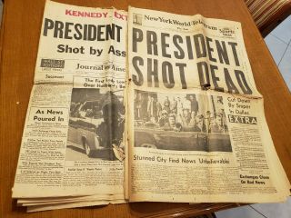 1963 John F.  Kennedy Jfk Assassination,  Set Of 2.  York.