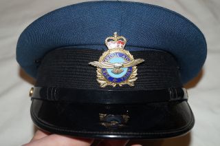 Canadian Forces Rcaf Other Ranks Peak Cap Queens Crown 7 1/8