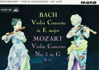 Alp 1856 S/c Uk - Gioconda De Vito - Bach / Mozart - Violin Concertos - Nm