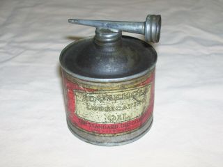 Vintage Antique Standard Oil Company Household Oil Metal Tin Can Spout Ohio