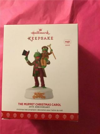 Hallmark Keepsake Ornament 2017 The Muppet Christmas Carol Magic Kermit 25th
