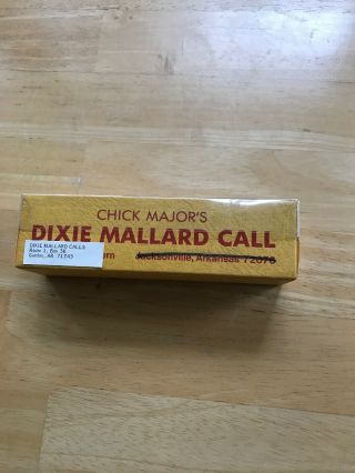 Vintage Chick Majors Dixie Mallard Duck Call