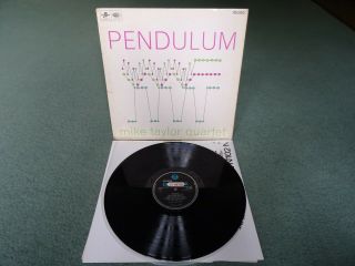 Mike Taylor Quartet Pendulum Lp Factory Sample 1st Uk 1966 Columbia Pressing
