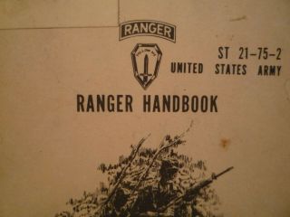 United States Army Vintage October 1980 Ranger Handbook