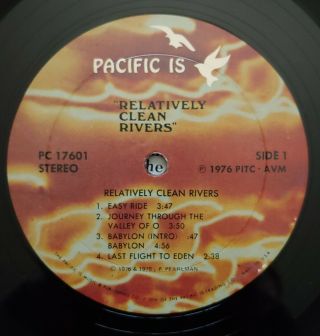 Relatively Rivers - S/T LP Pressing Private Psych Grail 3