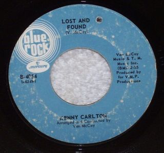 Northern Soul Kenny Carlton Lost And Found 1968 Blue Rock 45 Rpm