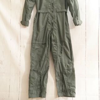 VINTAGE FLIGHT SUIT ARMY CWU 27 P SAGE GREEN FLYERS COVERALLS 4O R JUMPSUIT 2