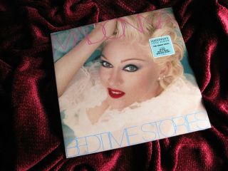 Madonna Out Of Print Bedtime Stories Vinyl Record Promo Hype Sticker Lp