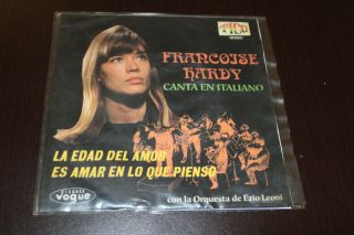 FRANCOISE HARDY La Edad Del Amor SUNG IN ITALIAN 1968 MEXICO 7 