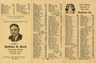 Montgomery County Dayton Ohio - Re - Elect Mathias Heck Prosecuting Attorney 1956