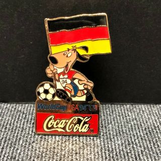 Vintage 1994 World Cup Soccer Germany Flag Coca Cola Pin Publix Exclusive