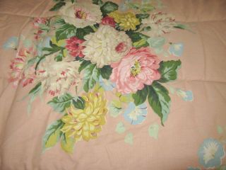 Ralph Lauren Cynthia King Queen Vintage Pink Comforter Floral Reversible