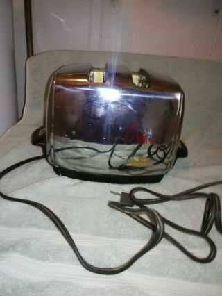 Vintage Sunbeam Toaster Model T - 35 Radiant Control Heat Automatic Drop 2 Slice T