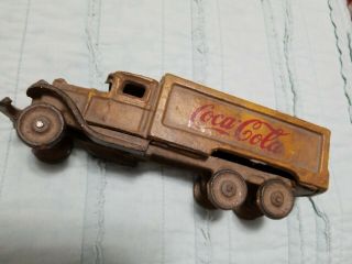 Vintage Metal Coca Cola Truck Semi