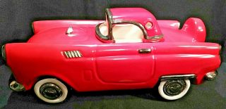 Expressive Designs " Classic " 1956 Ford Thunderbird T - Bird Red Car Cookie Jar