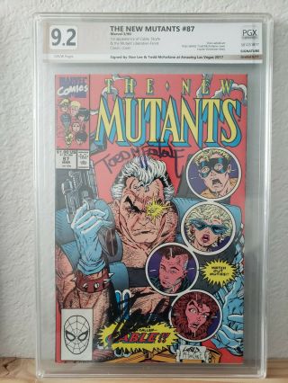 The Mutants 87 Pgx 9.  2 Ss Todd Mcfarlane,  Stan Lee 1st Cable Not Cgc