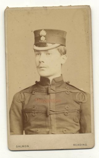 Cdv Military Soldier Royal Dublin Irish Fusiliers B Kempton? 1880 Ireland India