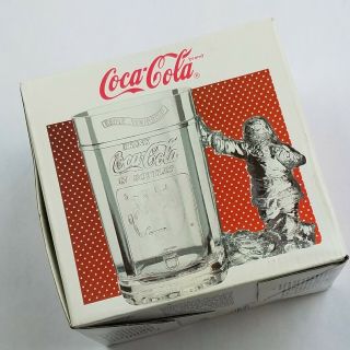 Vintage 1997 Coca Cola Santa Coke Machine 20 Oz Heavy Glass Mug Stein 2