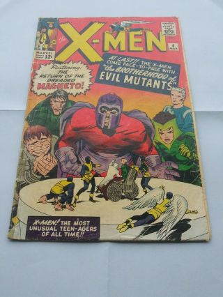 (Uncanny) X - Men 4 First Brotherhood of Evil Mutants (1963 Series) key issue. 2