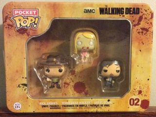 Pocket Pop The Walking Dead 02 Rick Grimes,  Daryle Dixon,  Teddy Bear Walker