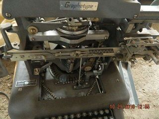1940s Vintage GRAPHOTYPE Machine 6381 ADDRESSOGRAPH Multigragh 2