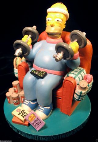The Simpsons “mr.  Fitness” Misadventures Of Homer Sculpture,  Collectible Figure