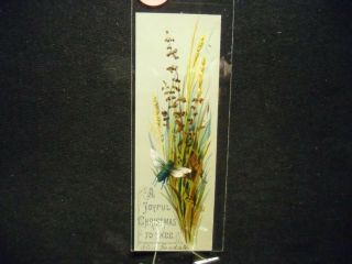Victorian Scrap 9695 - Bookmark - Christmas Bookmark - Insect
