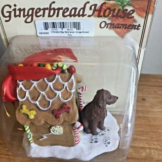 Chesapeake Bay Retriever Christmas Ornament Gingerbread House Brown Ornament
