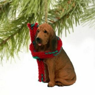 Bloodhound Dog Christmas Ornament Holiday Figurine Gift Pet Lovers
