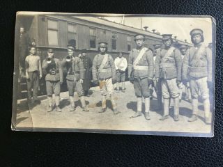 1918 China Hankow Chinese Warlord Soldiers Buglers Photo 汉口军阀号角队