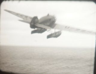 1932 16mm Amateur Movie Of Europe,  Uk,  Ss Europa & Junkers Ju46 Seaplane Launch