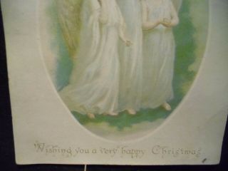 Victorian scrap 4567 - CHRISTMAS CARD - 3 ANGELS 3