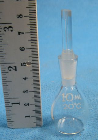 Vintage 10 Ml Specific Gravity Bottle Z