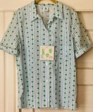 Nwt Vintage Girl Scouts Short Sleeve Blouse Size 18 1/2