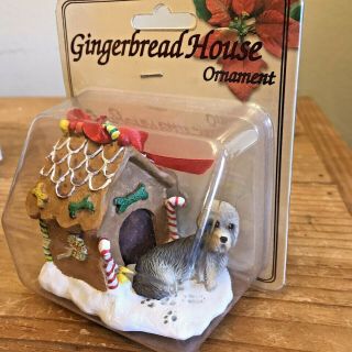 Dandie Dinmont Terrier Christmas Ornament Gingerbread Dog House Ornament